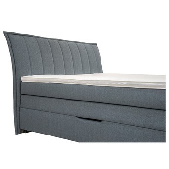 Posteľ boxspring ARTHUR sivomodrá, 180x200 cm 2