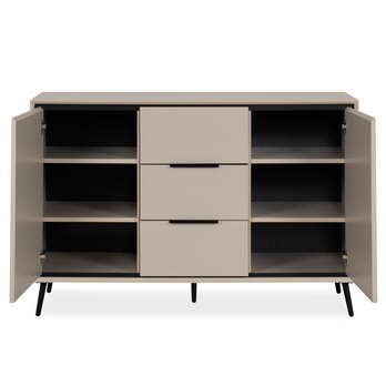 Komoda ARTURO 01B piesková/čierna 2