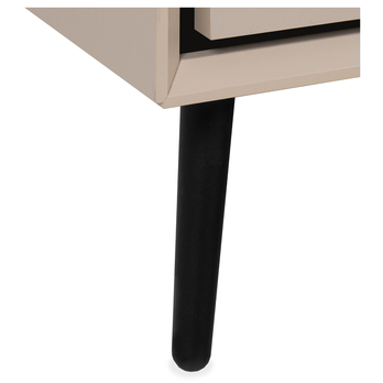 Komoda ARTURO 01B piesková/čierna 7