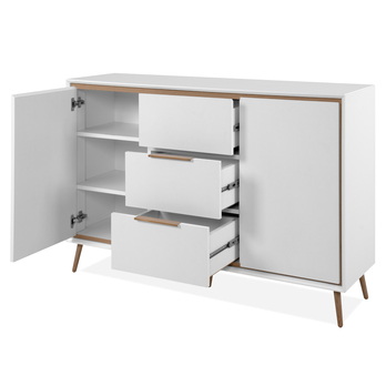 Komoda ARTURO 01B biela/dub artisan 2