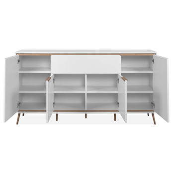 Komoda ARTURO 51B biela/dub artisan 1