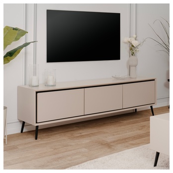 TV komoda ARTURO 57A piesková/čierna 2