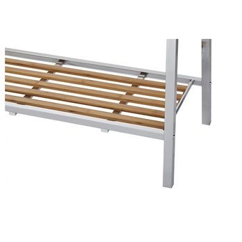 Stojan na šaty ARVID chróm/bambus 3