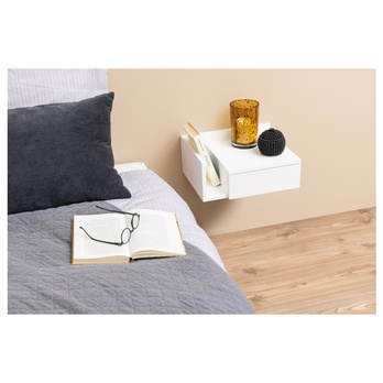 Nočný stolík ASHLAN biela 1