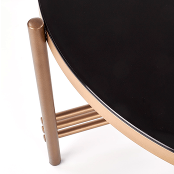 Konferenčný stolík ASMINO čierna/zlatá 1