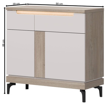 Komoda ASSEM AN02 dub Cremona/kašmírová 6