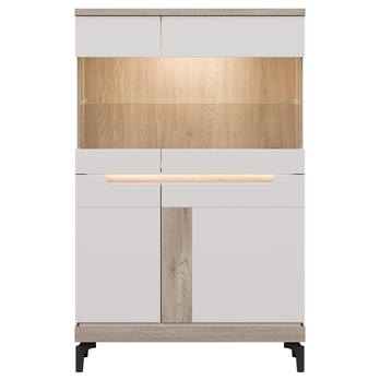 Vitrína ASSEM AN04 dub cremona/kašmírová 2