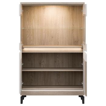 Vitrína ASSEM AN04 dub cremona/kašmírová 3