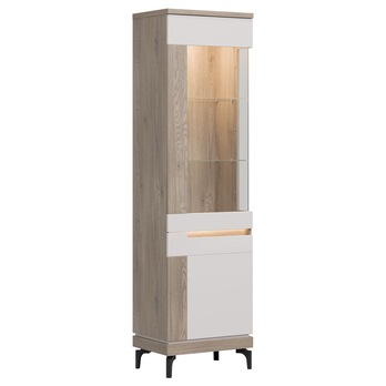 Vitrína ASSEM AN05 ľavá, dub cremona/kašmírová 4