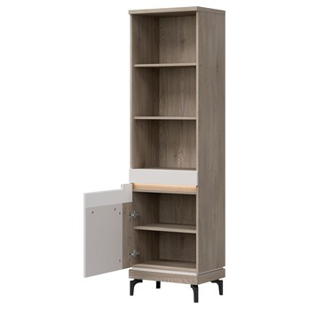 Regál ASSEM AN07 ľavá, dub cremona/kašmírová 1