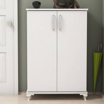 Skrinka na topánky ASTA biela 2