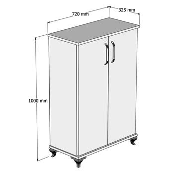 Skrinka na topánky ASTA biela 4