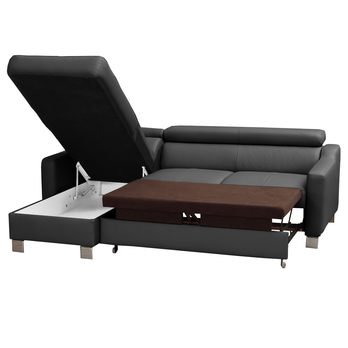 Sedacia súprava ASTI ľavá, čierna 4