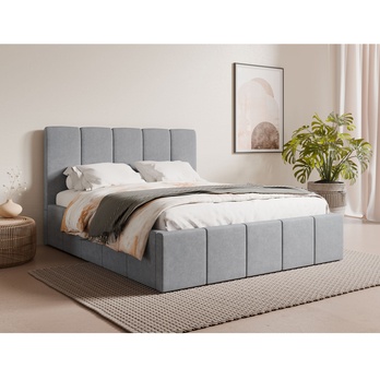 Posteľ s roštom ASTORIA sivá, 180x200 cm 1