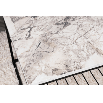 Konferenčný stolík ASUDE biela/čierna 2