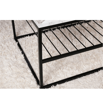 Konferenčný stolík ASUDE biela/čierna 3