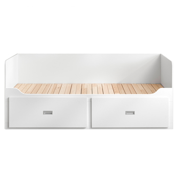 Posteľ s výsuvným lôžkom ATE biela, 80x200 cm 4