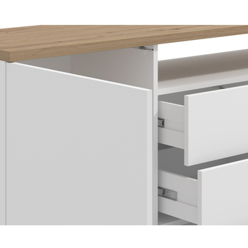 Komoda ATERNO II biela/dub artisan 4