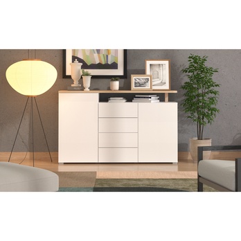 Komoda ATERNO II biela/dub artisan 1