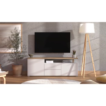 TV stolík ATERNO biela/dub artisan 1