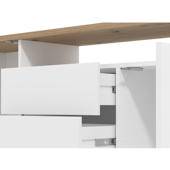 TV stolík ATERNO biela/dub artisan 4