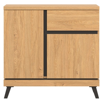 Komoda ATHEIA AT02 dub kamenný/čierna 3