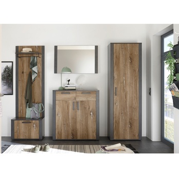 Zrkadlo ATHEN matera sivá 1