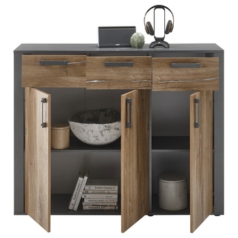 Komoda ATHEN dub flagstaff/matera, šírka 127 cm 2