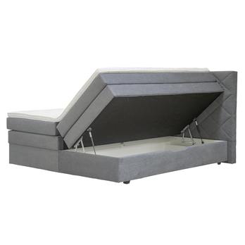 Posteľ boxspring ATIKA sivá, 180x200 cm 1