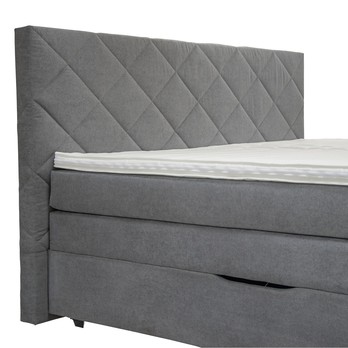 Posteľ boxspring ATIKA sivá, 180x200 cm 2