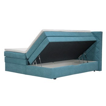 Posteľ boxspring ATIKA tyrkysová, 180x200 cm 1