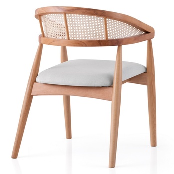 Jedálenská stolička ATLAS krémová/dub 1