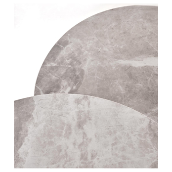 Sada konferenčných stolíkov ATOKO sivý mramor/grafit, 2 ks 10