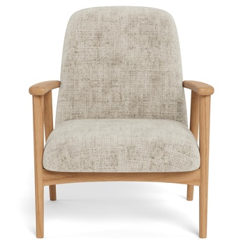 Křeslo AUCKLAND béžová/dub 3