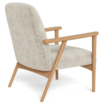 Křeslo AUCKLAND béžová/dub 5