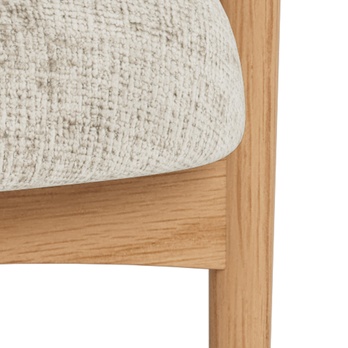 Křeslo AUCKLAND béžová/dub 8