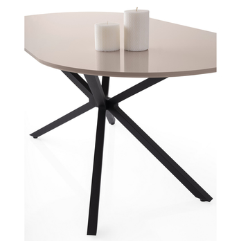 Jedálenský stôl AURA kávová/čierna 3