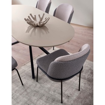 Jedálenský stôl AURA kávová/čierna 4