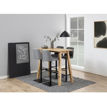 Barová stolička AVANJA sivá/matná čierna 1