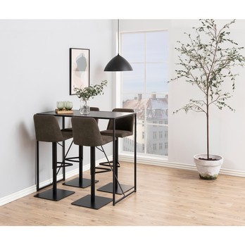 Barová stolička AVANJA sivá/matná čierna 2