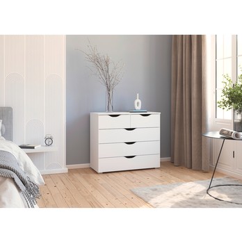 Komoda AVELO II alpská biela 1