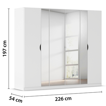 Šatníková skriňa AVELO alpská biela 3