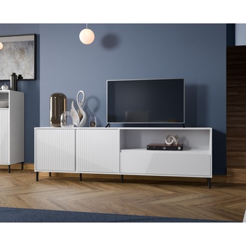 TV stolík AVENALE 03 biela vysoký lesk 1