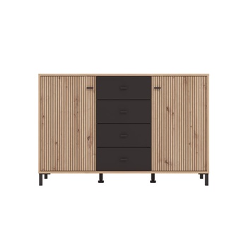 Komoda  AVIGNON dub artisan/čierna 3