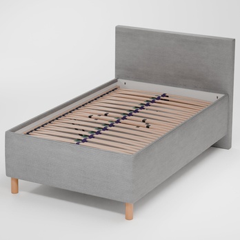 Posteľ s matracom AXIS svetlosivá, 120x200 cm 3