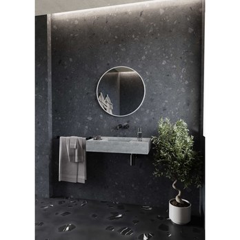 Zrkadlo AYO biela, priemer 80 cm 1