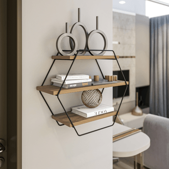 Nástenná polica AZRA borovica 2