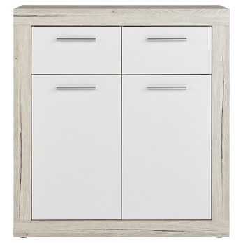 Komoda BACCIO 221 biela/dub pieskový 2