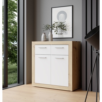 Komoda BACCIO 221 dub artisan/biela 1