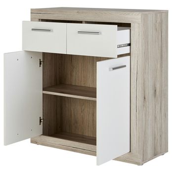 Komoda BACCIO 221 biela/dub pieskový 1